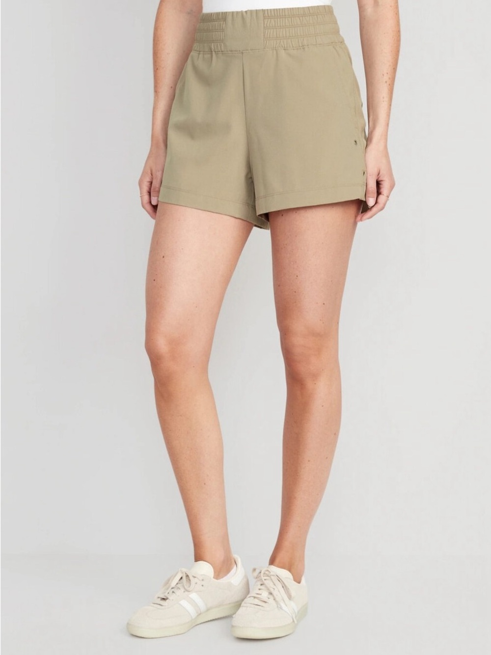StretchTech Everyday Women’s Performance Athletic/Water Shorts in Khaki